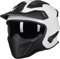 ILM Helm Motorrad Integralhelm Motocross Herren Damen Vintage Retro mit Visier ECE Model 726X,Weiß,S