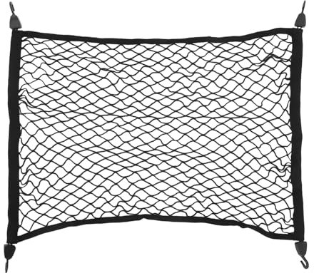 IWOWHERO Wohnmobilnetz abdecknetz Camping zubehör Campingwagen Zubehör sicherheitsnetz Anhängernetz Cargonetz dehnbar Zubehör für Wagenwagen Wagenbefestigungszubehör Polyester Black