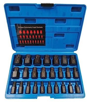 Lot de 25 extracteurs de vis usinés avec précision pour mécaniciens, artistes, amateurs