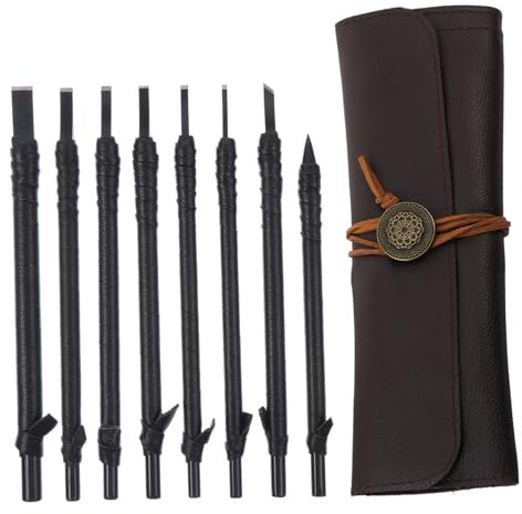 Operitacx Buril Para Grabar Madera y Piedra Cinceles De Mango Ergonómico Para Esculturas y Grabados