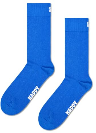 Happy Socks Einfarbige Crew-Socken-Kollektion – Hergestellt aus nachhaltiger Bio-Baumwolle – 1-Pack