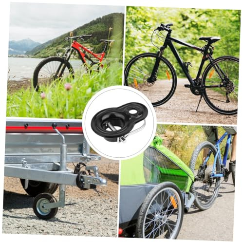 PAMINGONO Fahrradanhänger Kupplung aus Edelstahl Robuste Trailer Hitch Kupplung Adapter Einfache Montage für Kinderanhänger Haustieranhänger und Gepäcktransport Kompakt und Langlebig