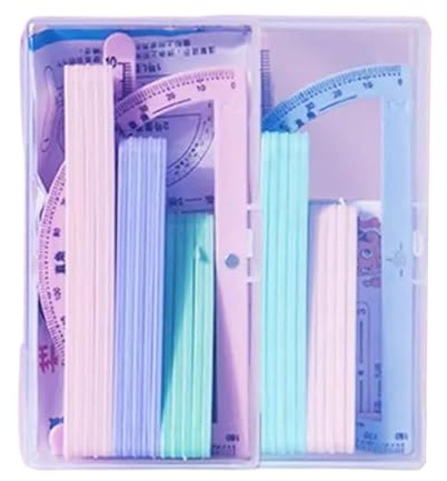 Qukoielly Geometrie Werkzeug Set | Magnetisches Lernspielzeug Mathematik | Interaktives Lernspielzeug für Kinder Aktivitäten Kindergarten Vorschule Grundschule - Für Vorschule Grundschule Kindergarten