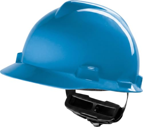 MSA V-Gard Bauhelm - unbelüfteter Schutzhelm für Baustelle & Elektriker - Leichter Helm nach DIN EN 397 für die Arbeit