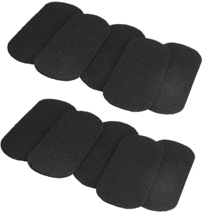 EIMSOAH Filtres de Ventilateur de Plafond en Carbone, Coquille de Noix de Coco, Installation Facile pour un Air Plus Pur, Usage Domestique, 10 Pièces