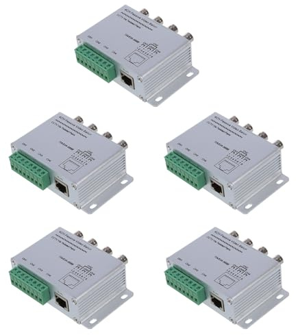 YGBWAOV 5X Transceptor Balun de Video Pasivo UTP 4 Canal