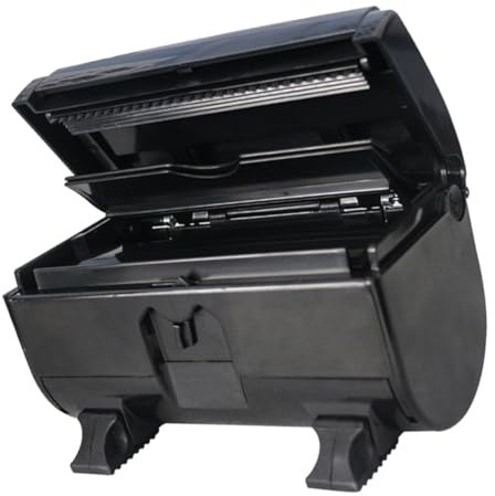 Coupeur de Coiffure Boîte de Rangement Automatique en ABS Noir | Boîte en Papier Aluminium, Coupe Automatique, Design Antidérapant, Fournitures de Salon