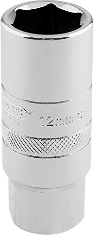 Draper 16779 1/2 Square Drive 12MM Thread 6 Point Spark Plug Socket,Blue