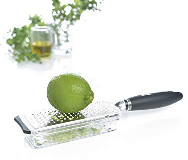 Mastrad f21955 Reibe Zestenreißer, Kunststoff, schwarz, 29,7 x 7,5 x 3 cm