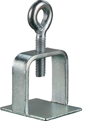 BAUZAUNWELT Schilderklemme verzinkt – 25 Stück | Klemme für Schilderbefestigung passend für Rundrohr Ø 42 mm & Vierkantrohr 40x40 mm – stabile Klemmen für Verkehrszeichen & Schilderpfosten