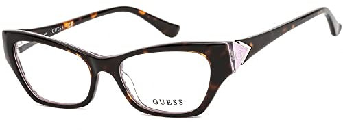 Guess GU2747 056 Damen Havanna/Lila Kunststoffrahmen Brille, Schildkröte, 51