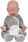 Vollence 46cm schlafende Ganzkörper Silikon Reborn Babypuppe Junge,VollSilikon Babypuppen, Nicht Vinyl Puppen, Augen geschlossen Realistische Reborn Baby Puppen, Newborn Baby Puppe