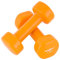 MAXXIVA Hantelset Kurzhanteln Vinyl Stahlkern Fausthanteln Gymnastikhanteln Sport Krafttraining Fitness Gewicht Farbe wählbar (orange (2 x 1,5 kg))