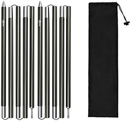 Tentock Zeltstange, Teleskop Aufstellstange Aluminium Tarpstange Camping Planenstangen 46cm-190cm Verstellbares Zelt Stützstange für Sonnensegel Plane Baldachin
