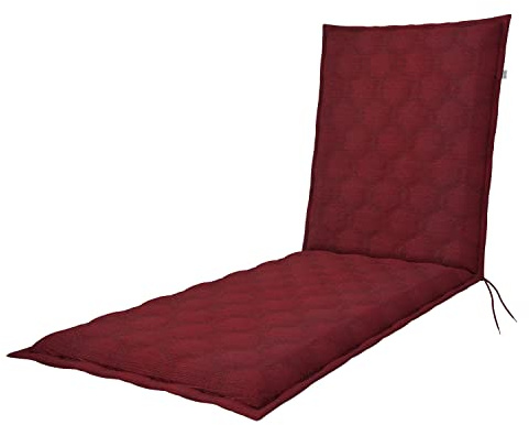 Doppler / Rolliege Fusion/Gartenliege Auflage/Rollliege/ca. 200 x 60 x 7 cm/Bordeaux