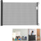 YRHome Puerta Puerta Persiana Enrollable Puerta de Escalera 0-180 cm Puerta de Escalera Puerta retráctil Barreras para Perros y bebés Extensible para Interior y Exterior (180 cm Negro)
