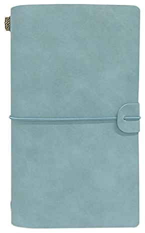 NectaRoy Leder Cover Notebook Retro Vintage Tagebuch Notizblock Studenten Favor mit Karten Inhaber, Größe 12 * 20cm Tagebuch zum Selbst Gestalten für Individuelle Reiseberichte