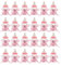 Dasertoe 24 biberon mini biberon 4 x 9 cm strass rosa regalo favore bambina bambino battesimo