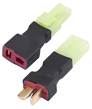 Ejoyous Mini Adapter auf T Stecker, Große Weiblich zu T-Plug Deans Stil Männlichen Verbinder Adapter RC Batterie Adapterkabel Bananenstecker, für RC Verformungsmodell Zubehö