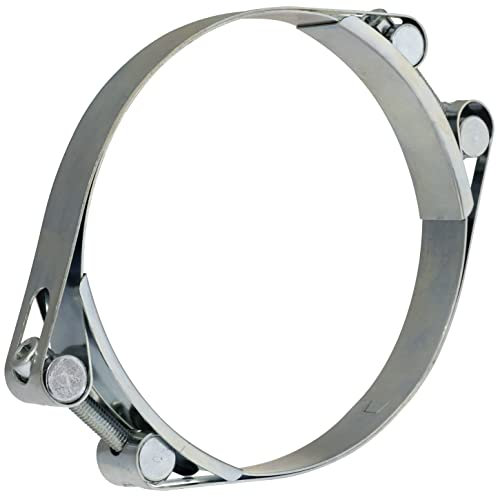 AERZETIX - C63767 - Collier de serrage à tourillon double 130-140 mm - largeur de la bande 24 mm - en acier zingué - couleur argent - pompage irrigation chimie tuyau conduit d'air comprimé