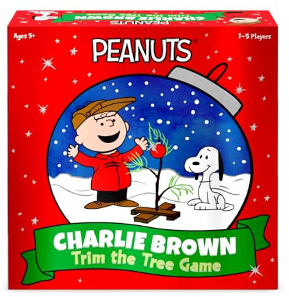 Funko Peanuts Charlie Brown Trim The Tree Kooperatives Spiel für 1-5 Spieler ab 5 Jahren