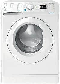 INDESIT Machine à laver BWSA 61051 W EU N Energy efficiency class F. chargement frontal. Capacité de lavage 6 kg. 1000 tr/min. Profondeur 42,5 cm. Largeur 59,5 cm. Écran LED Plus. Blanc
