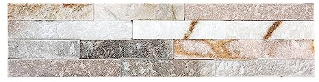 ARTENS - MERU Verblendstein - Steinwand - Steinmauer - Wandpaneele - Wanddekoration - Naturstein - Grau und Beige - Innen und Außen - 0,52 m²/13