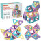 ECHOCUBE Magnetische Bausteine, 40 Stück magnetische Kacheln Konstruktionsspielzeug für Kinder, Kreatives Lernen Bauklötze Bauteile Magnetspielzeug für 3+ jährige Jungen und Mädchen