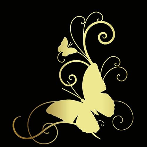 5 Stück Schmetterlinge Autotattoos Selbstklebend Motorhaube Aufkleber Auto Aufkleber Wandtattoos DIY Wandkunst Handwerk Wassdichte PVC Lustige Aufkleber für Motorrad Laptop Fahrrad 15.2cm*16.6cm