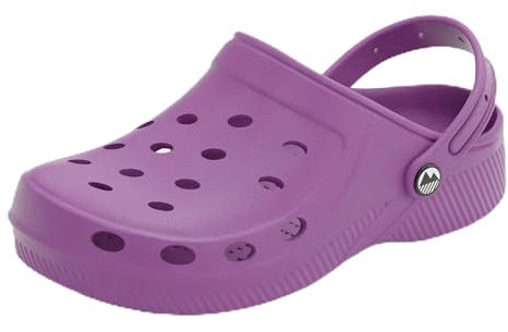 Lakeland Active Children's Silloth Lightweight Ventilated Clogs - Purple - 1 UK