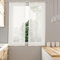 HOMEYA - Cortina Cocina tranaparente 1 Unidad - Visillo para Cocina diseño de Rayas un Panel para Ventana, Marco de Puerta. - 80 x 160 Beige