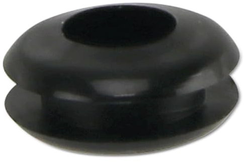 KSS Kabeldurchführungstülle PVC, schwarz, Plattenstärke 1,7, Loch-Ø 5, geschlossen, 1 Stück