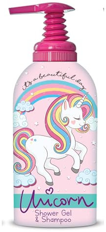 Unicorn for Beautiful Day 2 in 1 Shower Gel & Shampoo For Kids,1L
