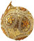 Weihnachtskugeln Christbaumkugeln Kunststoff Weihnachtskugeln Strass Ornament Ball Baumschmuck Glitzer Xmas 8CM Dekoration Aufhänger Makramee Windlicht Glas Weihnachtsbaum Deko & (Gold, One Size)