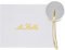 Bomboniera matrimonio tagliapizza in metallo oro con astuccio ST 56486
