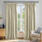 Deconovo Pencil Pleat Room Darkening Curtains Bedroom, Thermal Insulated Energy Saving Tape Top Extra Long Curtains, 90 x 108 Inch, Beige, 2 Panels
