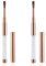 Piriuuo Lot de 2 pinceaux à gel pour ongles - Avec couvercle - Pinceau en gel - Brosse à ongles - Accessoires pour ongles - Poignée en strass UV - Pinceau de peinture pour les ongles - Outil pour