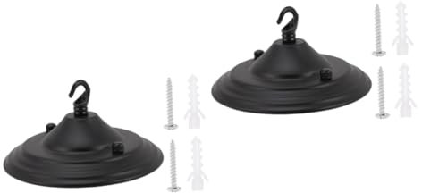 VOSAREA 2pezzi Supporto Lampadario Elegante Con Piastra Di Copertura Per Soffitto Base Per Lampade Stile Moderno Accessorio Per Illuminazione Interna Ristoranti e Ambienti Domestici