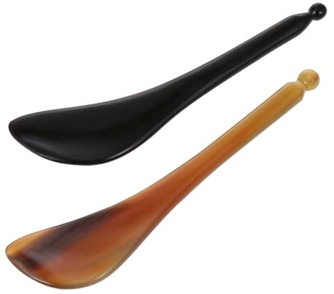 FRCOLOR 2stücke Gesichtsmassage-stick Horn Natürliche Augencreme Mit Schabewerkzeug Für Effektive Gesichtsmassage Für Hautpflege Und Entspannung