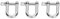 U Forme en Alliage Zinc D Anneau de Cache de Serrure de Manille pour Bracelet Paracord Camping en Plein air