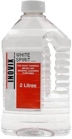 Inovix® White Spirit 2L, Paint Brush Cleaner & Paint Remover | Premium Quality Solvent for Stripping Paint | White Spirit for Cleaning Brushes, Paint Thinner & Degreasing, Oil Paint Brush Cleaner