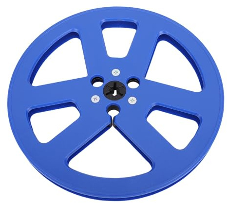 Vvikizy 1/4 7 Zoll Leere Bandspule, Universal-Aufwickelspule aus ABS-Kunststoff für ReVox Studer Reel-to-Reel-Recorder, mit 6 Winddichten Löchern für Gleichmäßigen Luftstrom (Blau)