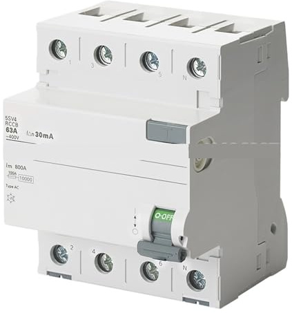 KKHCMZPI 5SV4644-0 5SV46440 Disjoncteur différentiel, 4 pôles, Type AC, in : 40 A, 300 mA