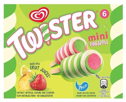 Twister Mini Pineapple Ice Cream Lollies 6 x 50ml | Case of 6