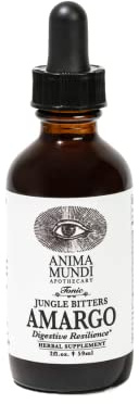 Anima Mundi Apothecary Amargo Digestive Bitters - Herbal Digestive Bitters Tonic for Cleansing - Liquid Liver Cleanse and Detox Drops with Organic Ingredients (2oz / 60ml)