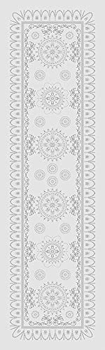 Garnier-Thiebaut 29031 Eloise Tischläufer Alix Baumwolle Diamant 180 x 54 cm