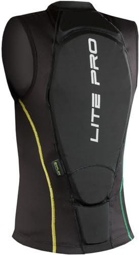 Body Glove Kinder Lite Pro Rückenprotector, Black/Green/Yellow, 128