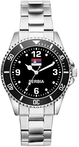 KIESENBERG Serbien Geschenk Artikel Idee Fan Uhr 6335