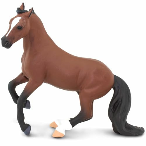 Safari Vollblut-Rennpferd 12,7 cm | Pferdefiguren | Bauernhof-Tierspielzeug | Ungiftig und BPA-frei | Für Kinder ab 3 Jahren geeignet Ltd