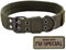 Tactical Nylon Hundehalsband, S.Lux Military Einstellbare Hundehalsband mit Metallschnalle Training Halsband Haustier Hundehalsband Klettpatches Angebracht Werden (Grün, M)